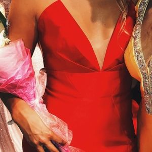 red pageant/prom dress